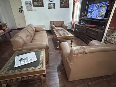 Sofa Set with 3 Tables