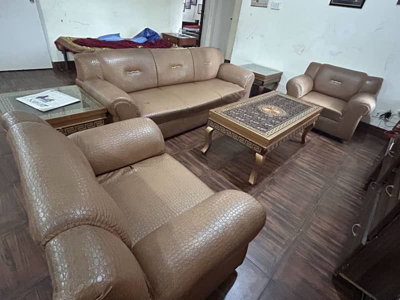 Sofa Set with 3 Tables 1