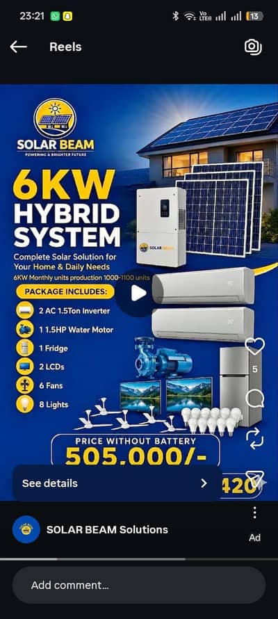 Solar Package | Solar Installation | Solar Earthing Boring | inverter