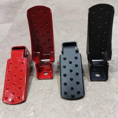 universal motorcycle crash gurds red black metal