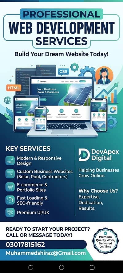 Professional Web Design & Development Services | DevApex Digital