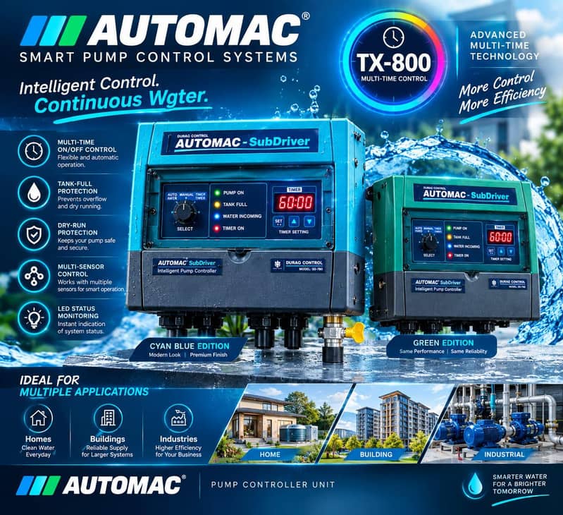 AUTOMATIC WATER SUCTION DONKEY PUMP CONTROLLER JET SUMMER PUMP 4