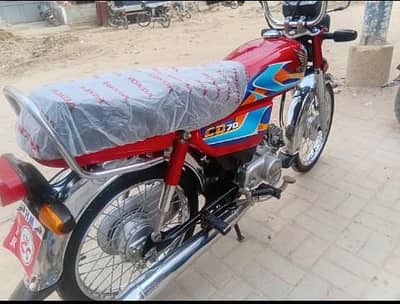honda CD 70 in Karachi unregister 2026 model hai September per letter
