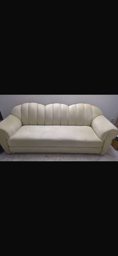 6 seater cream sofa set
