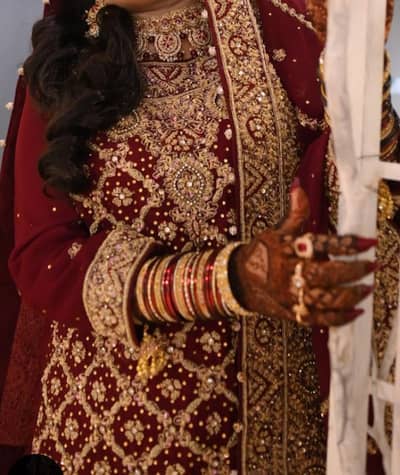 Bride Lenga Mahroon Color