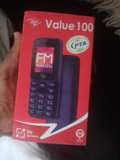 itel value 100 dual sim box charger no open
