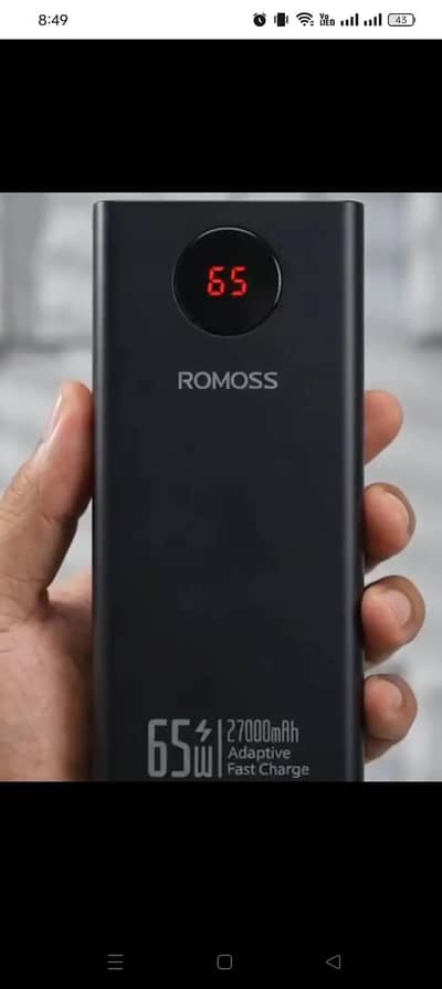 Romoss powerbank 27000 Mah For mobile laptop