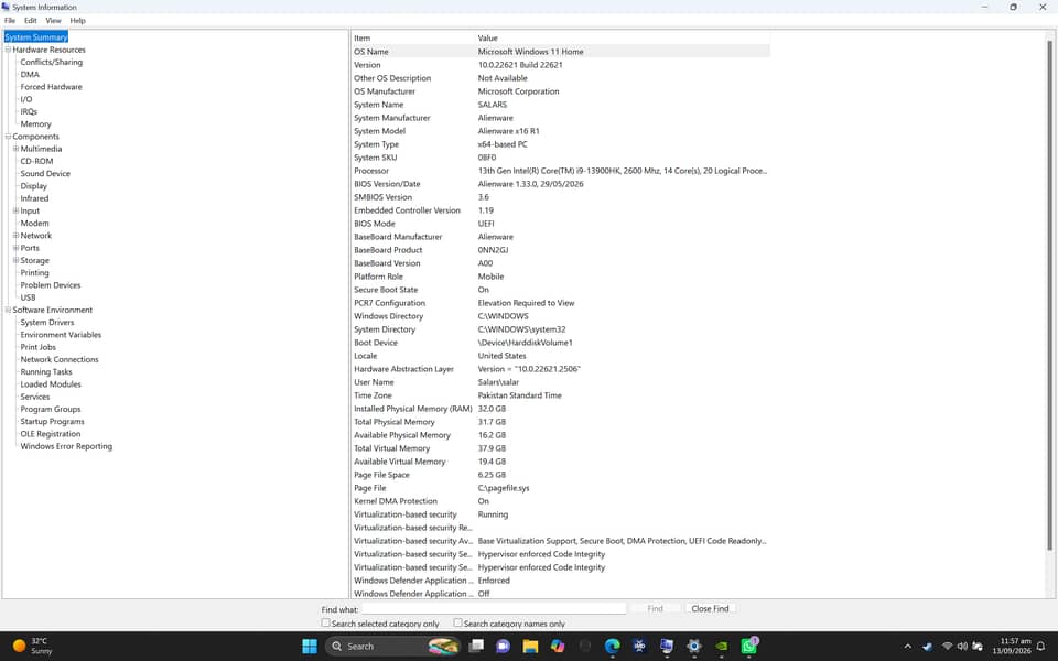 Alienware x16 r1 5