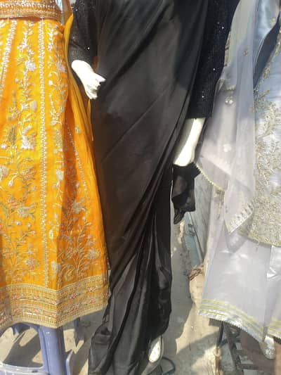 Fancy Party Wear Saree with Heavy Sequins Work - Roohan Boutique ٹائٹل
