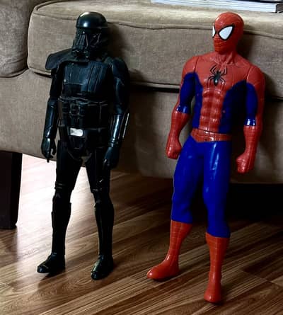Big Size Spider Man and Star Wars Rouge One Death Trooper Figure Toys