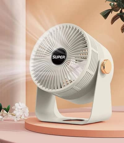 Mini prtabel off white ABS Fan for home office and Travel