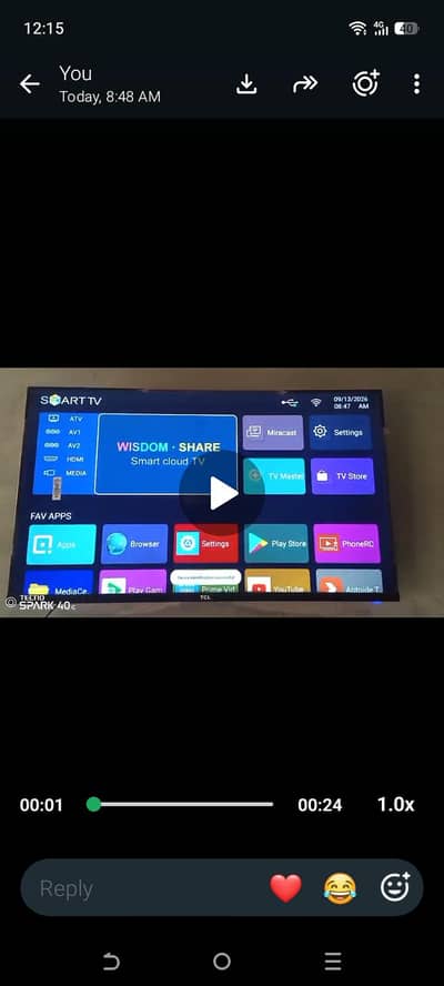 48 inches smart led 10/10