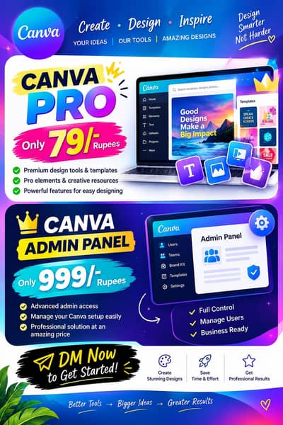canva admin panel available
