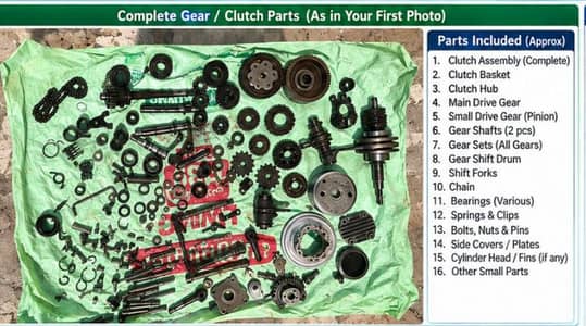 Honda CD 70 2017/2024 Genuine Engine Gear & Clutch Parts
