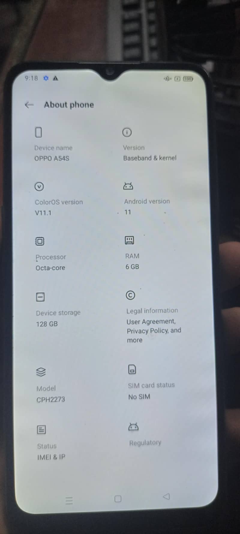 OPPO A54s 0