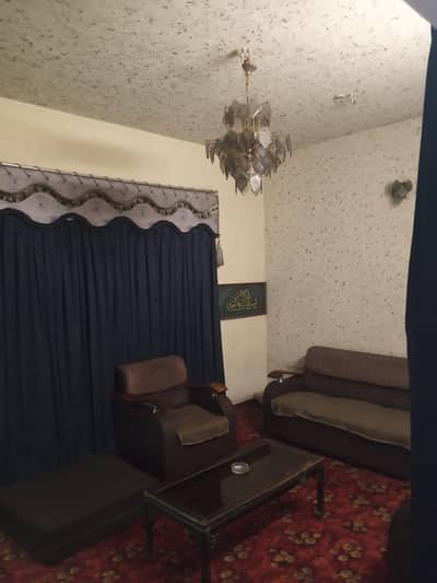 Sector 15A/4 bufferzone north karachi Ground plus one plus one room with attached bath.  Near to bus stop and mosque School and college in walking distance Wide road use for commercial purposes too.  120 square yards  Double story Demand 4 Caror Lease well maintained Bafer zone  60 feet road light, pani, gas Available  *Code(16733)*