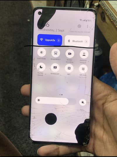 One Plus 8 Cp approved lcd half chalti ha half ni baqi all ok ha