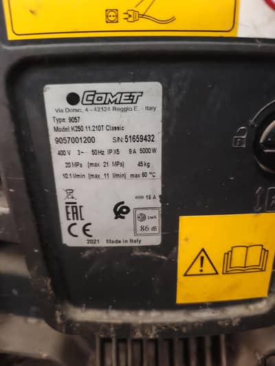 COMET K250 Industrial Pressure Washer 210 Bar | 100% Working