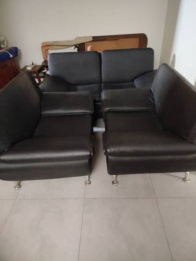 Leatherette sofa for sale 7 seater