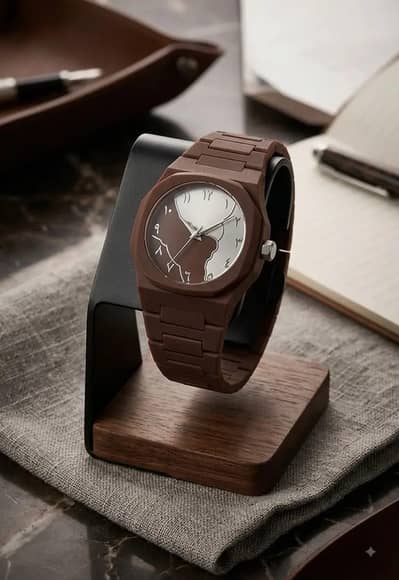 luxury brown men's watch stylish analog wrist watch