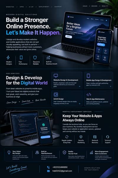 Custom Website Design & Mobile App Development