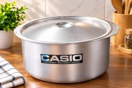 Brand New CASIO Aluminium Degchi 7 KG Rice Capacity with Lid