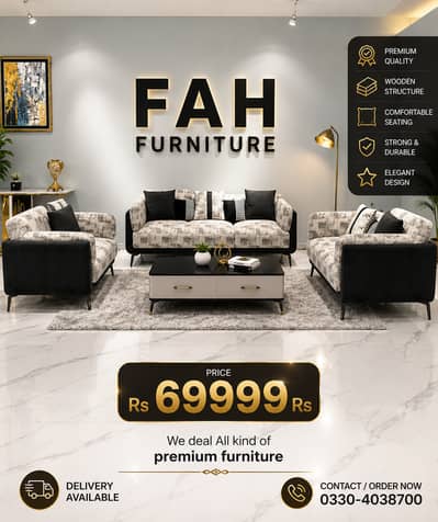 Sofa set - 5 seater sofa - 6 seater sofa - Luxury Sofa - L shape sofa