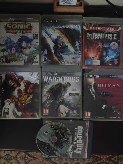 8 PS3 used cds