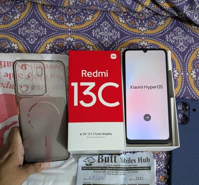 Xiaomi Redmi 13C - 1st Hand--4+2/128 / 2 Covers