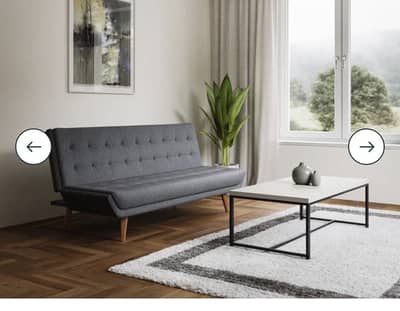 Interwood sofa cum bed grey