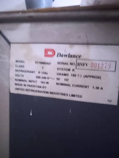 Dawlance refrigerator