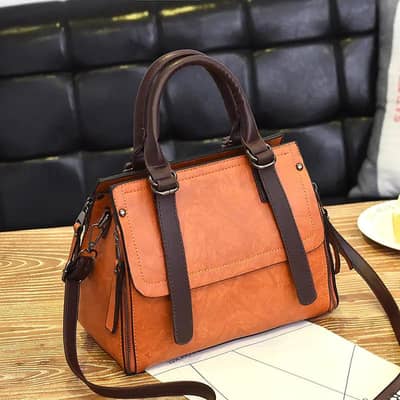 women's boston handbag with shoulder strip