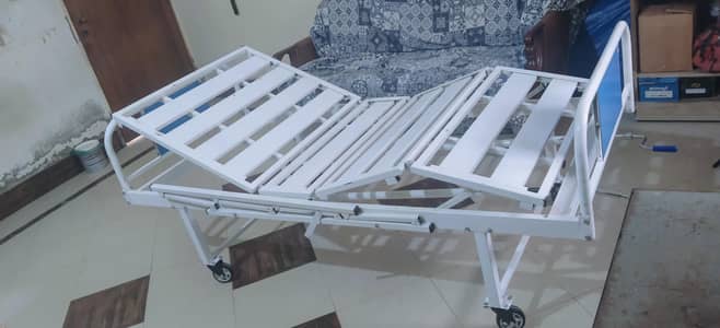 patients bed with complete set