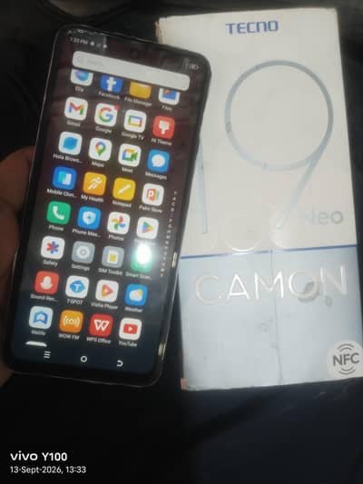 Tecno Camon 19 neo 6/128 box and mbl