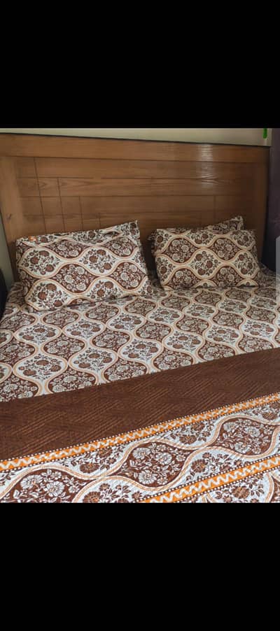 queen size bed and foam in good condition