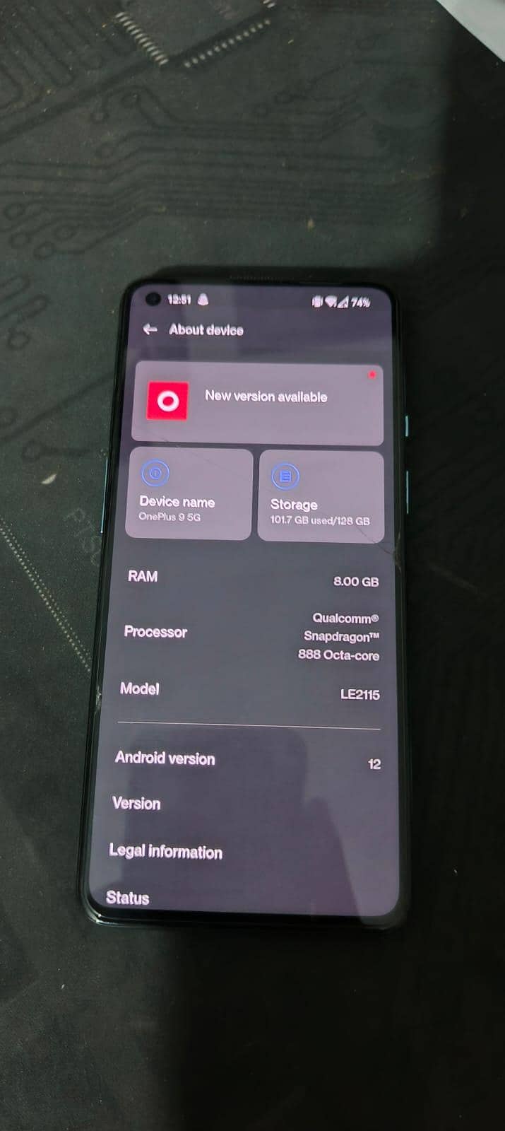 One Plus 9 5g 5