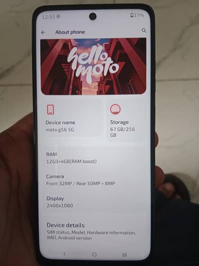 Motorola Moto G56 5g 12 256 non pta