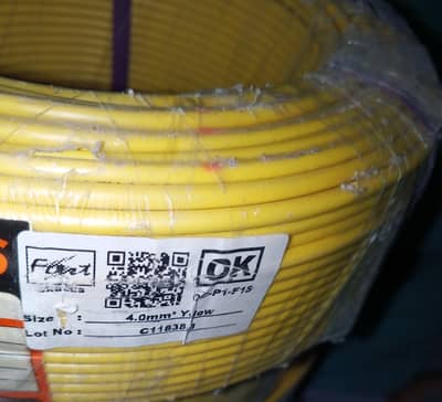 4mm  Single core Fast cable Orignal QR verified Sing