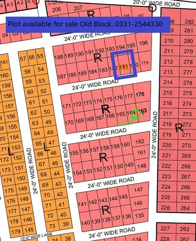 PLOT SALE IN NORTH TOWN RESIDENCY PHASE 1 OLD BLOCK