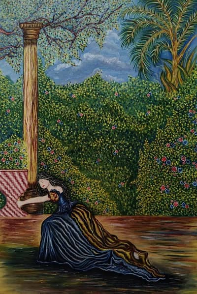 Baroque or rococo combination painting