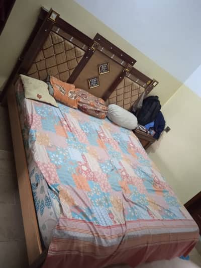 Bed set,double bed,wooden bed side table dressing,Room furniture sale