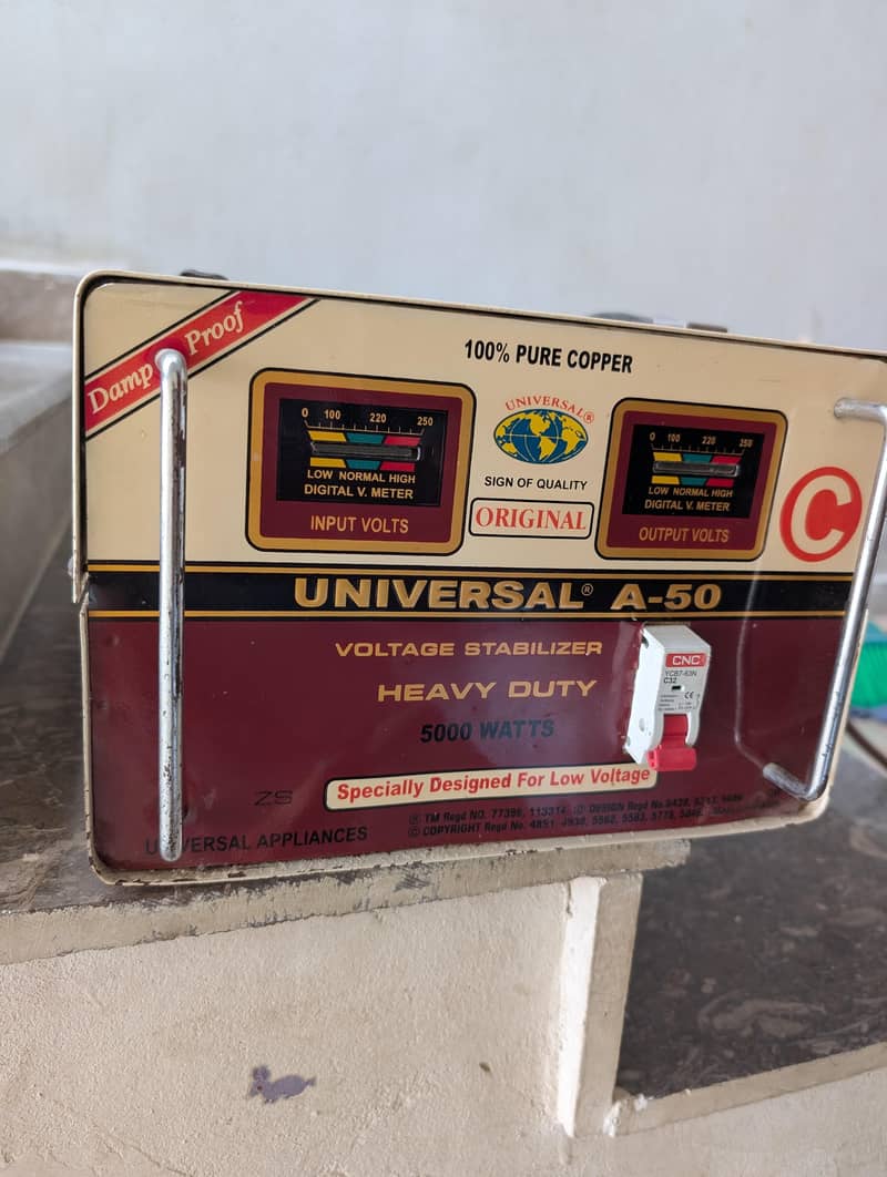 universal Voltage stablizer 5000 watt 0
