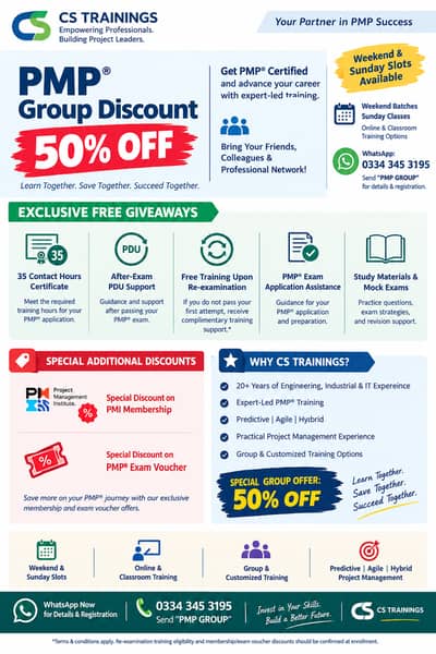 PMP Exam Preparation Training course - PMBoK 8 - Free Consultation