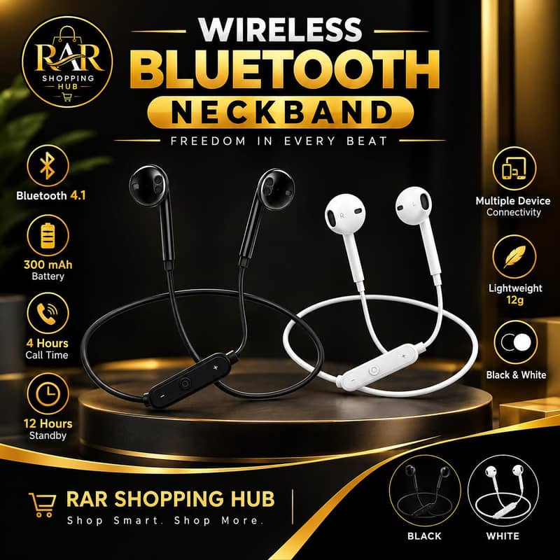 Wireless Bluetooth Neckband 0