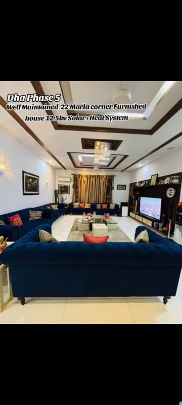 22 MARLA ELEGANT AND FULLY MAINTAINED CORNER BUNGALOW IS AVAILABLE IN PRIME LOCATION OF DHA PHASE 5, G-BLOCK, LAHORE.