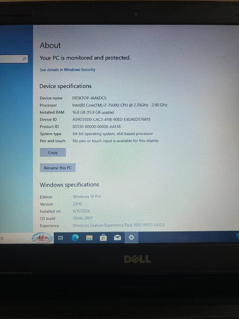 Dell i7 3