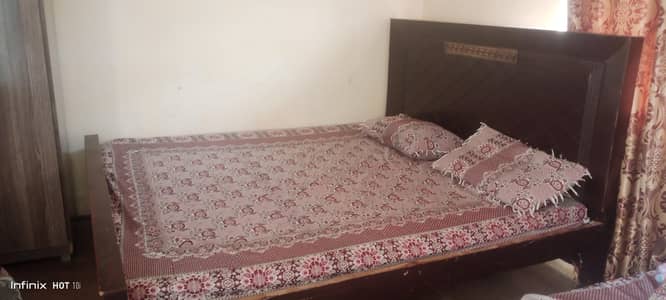 king size bed with mattress rupees 55 k