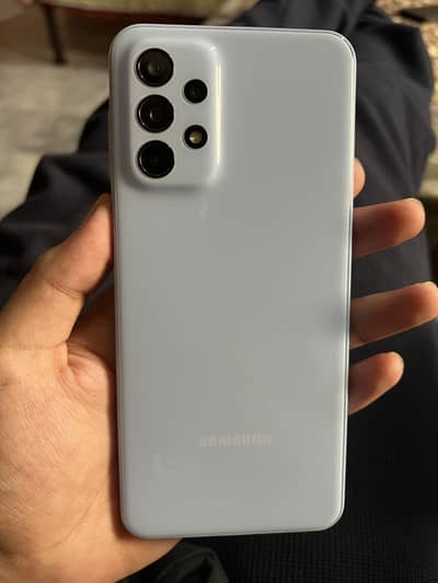 Samsung Mobile A23 with box and charger