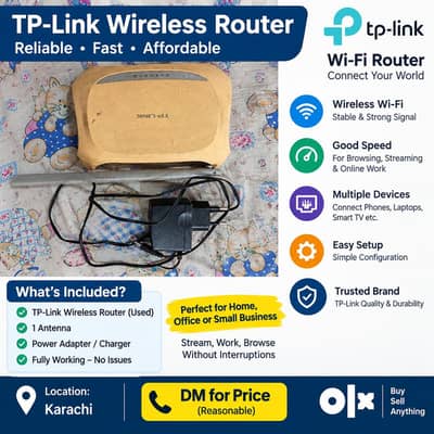 tp link wifi router single antina for sale