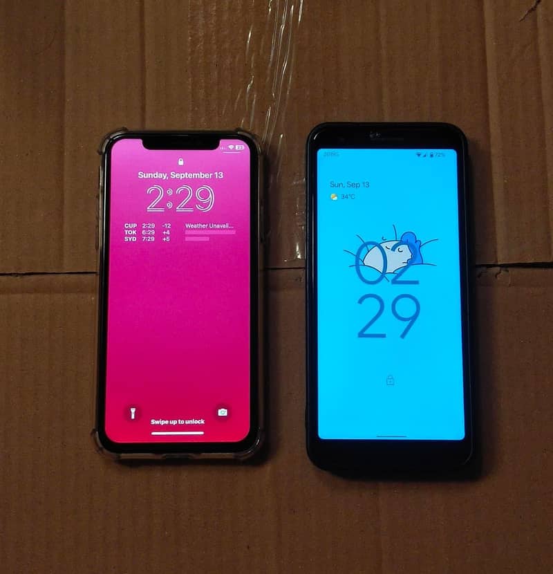 Pixel 3a & iPhone X 1